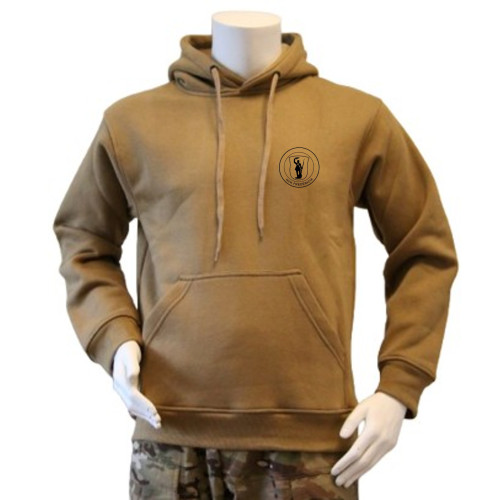 LANCER - Hoodie, Coyote m. HVK Fredericia, tryk på ryg