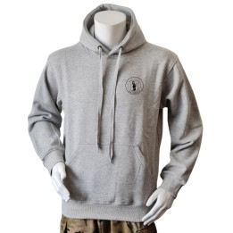 Lancer Hoodie, Grå med HVK Fredericia, tryk på ryg