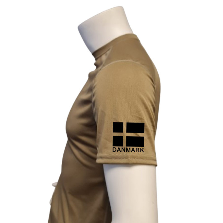 XGO - T-shirt, TAN-499 med HVK Fredericia, tryk på bryst