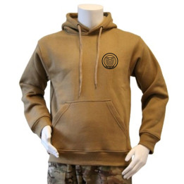 LANCER - Hoodie, Coyote m. HVK Fredericia, tryk på ryg