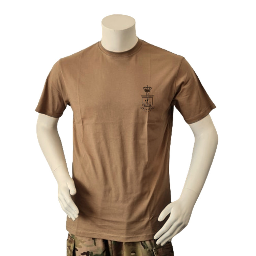 LANCER - T-shirt, MTS-Khaki m. HDMS Esbern Snare, tryk på ryg