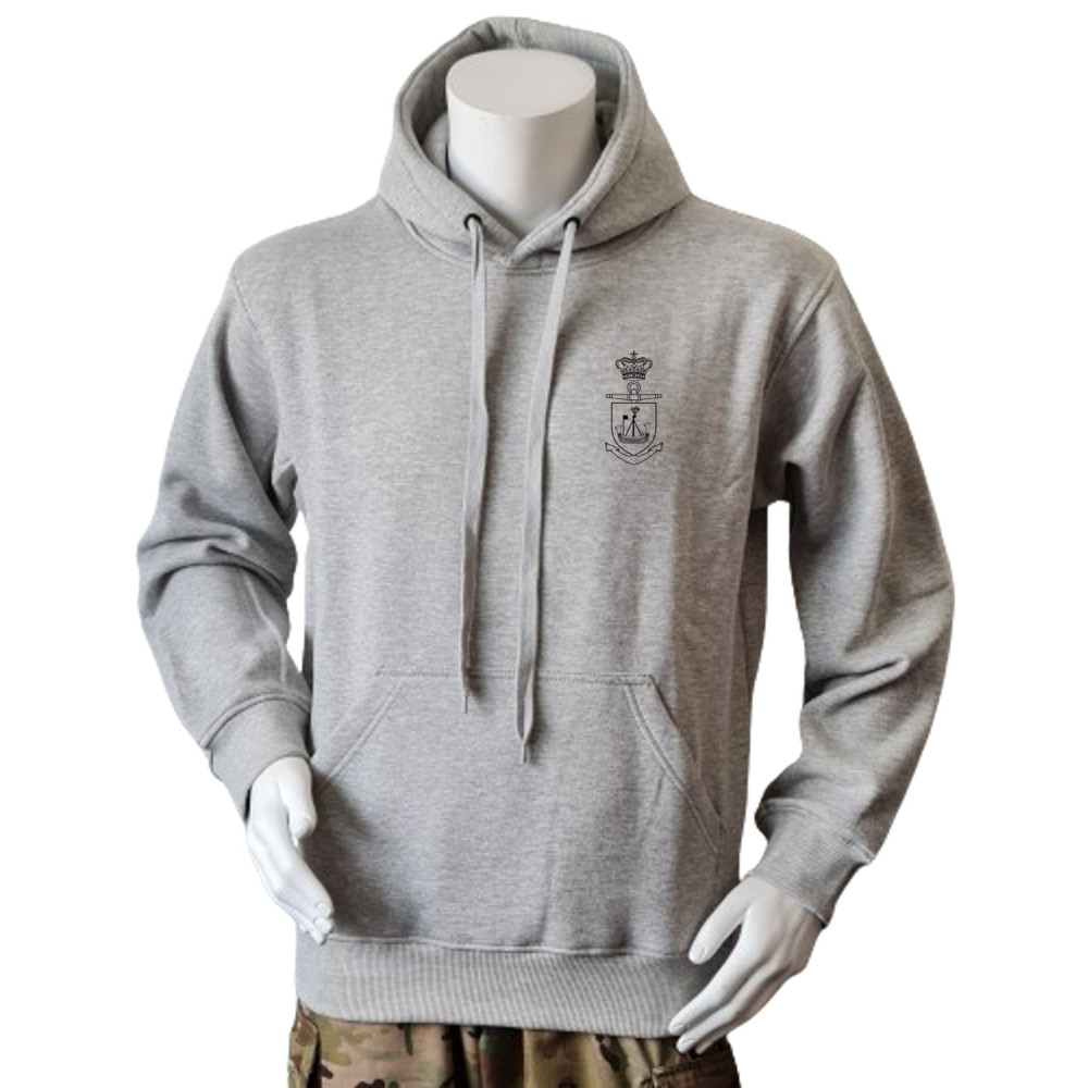 LANCER - Hoodie, Grå m. Esbern Snare, tryk på ryg