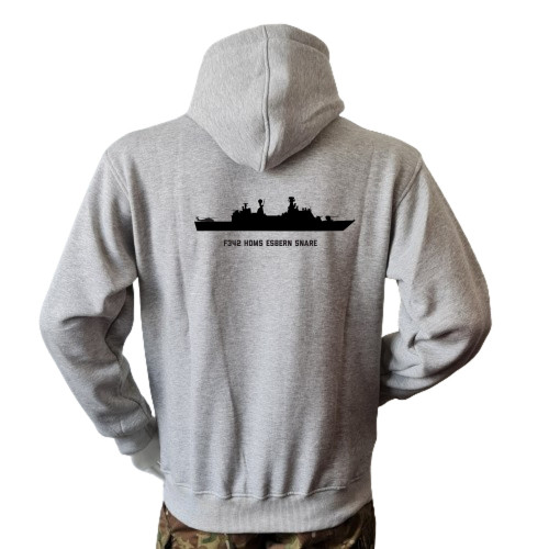 LANCER - Hoodie, Grå m. Esbern Snare, tryk på ryg