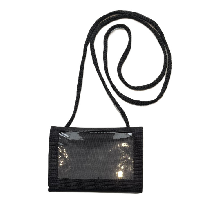 LANCER - ID Wallet with cord, black