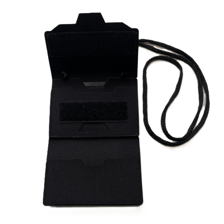 LANCER - ID Wallet with cord, black