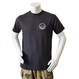 LANCER - T-shirt, Sort m. HVK AROS, tryk på bryst