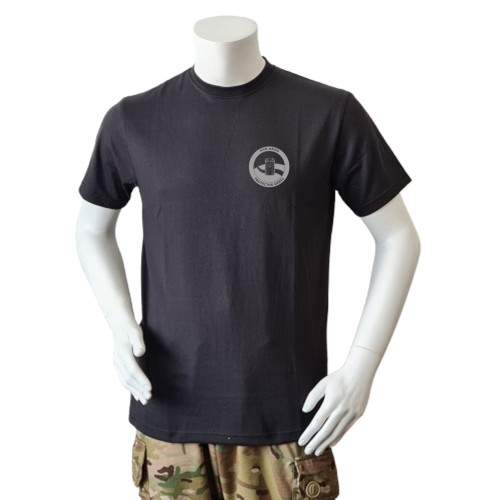 LANCER - T-shirt, Sort m. HVK AROS, tryk på bryst