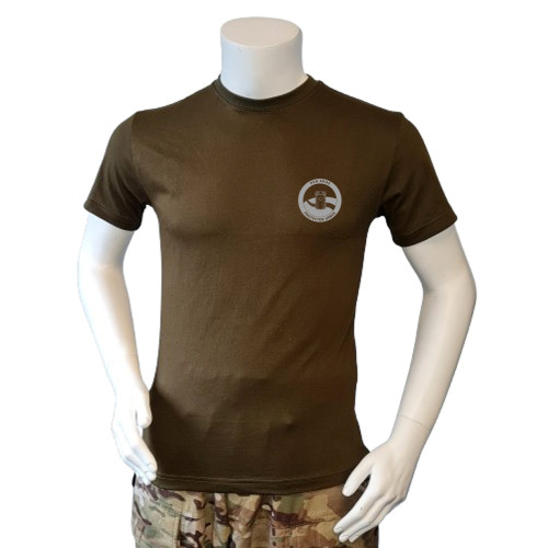 LANCER - T-shirt, Oliven m. HVK AROS, tryk på bryst