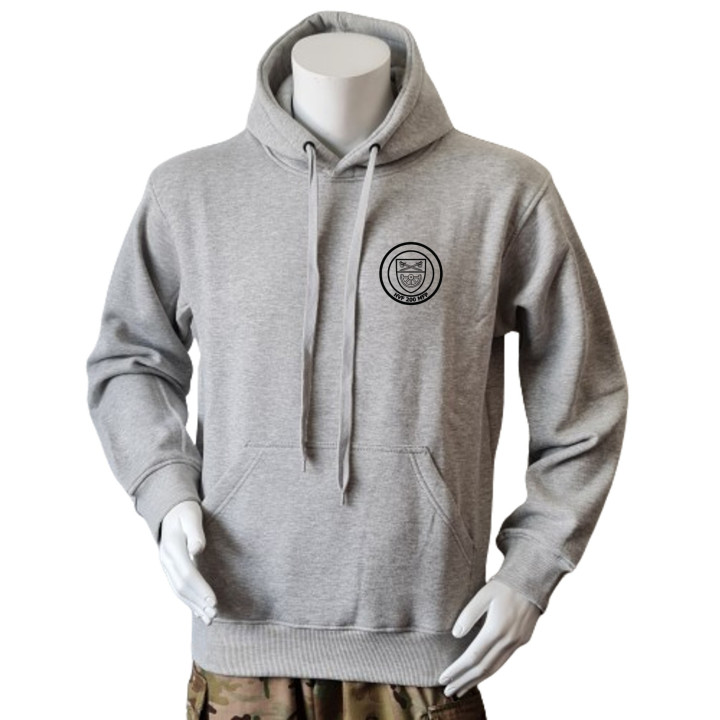 LANCER - Hoodie, Grå m. HVF 200 MFP, tryk på ryg