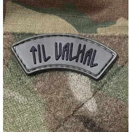 LANCER - TIL VALHAL Patch, PVC buet, Oliven/sort