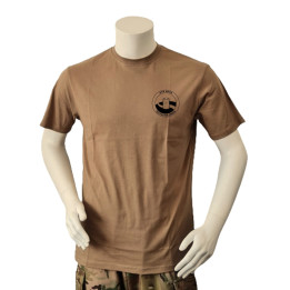 LANCER - T-shirt, MTS-Khaki m. HVK Aros, tryk på bryst