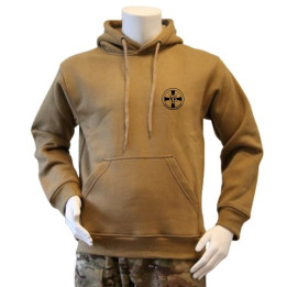 LANCER - Hoodie, Coyote med INFHVK Vestsjælland, tryk på ryg