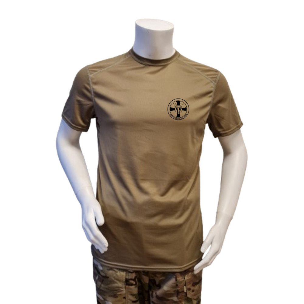 XGO - T-shirt, TAN-499 med INFHVK Vestsjælland, tryk på bryst