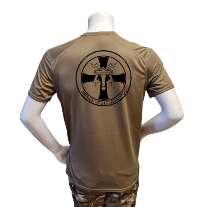 XGO - T-shirt, TAN-499 med INFHVK Vestsjælland, tryk på bryst