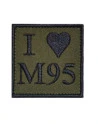 I love M95 - Sort/Oliven med velcro