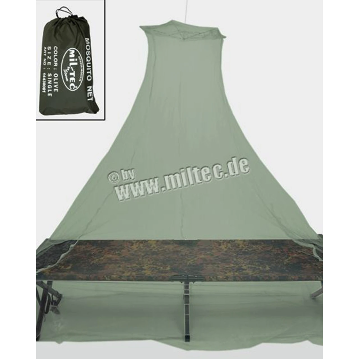 MIL-TEC - Myggenet, Single, oliven
