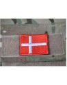 Danish Flag, small with Velcro, Red/white