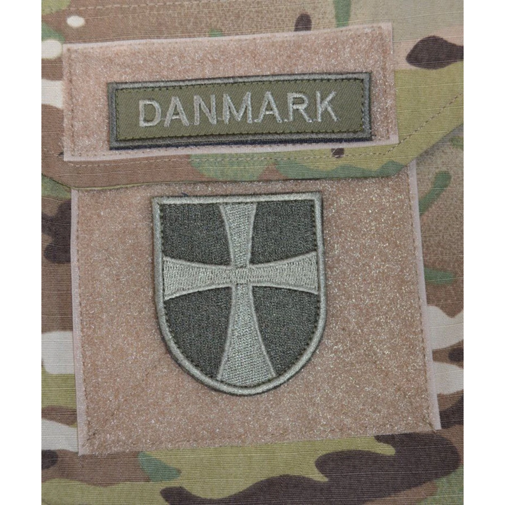 Dansk Mantova Kors med Velcro, Grøn/oliven