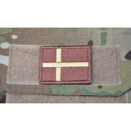 Dannebrog, small with Velcro, Sand/brown
