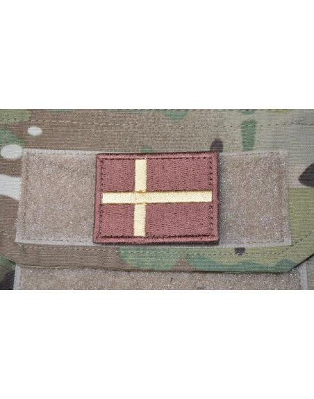 Dannebrog, small with Velcro, Sand/brown