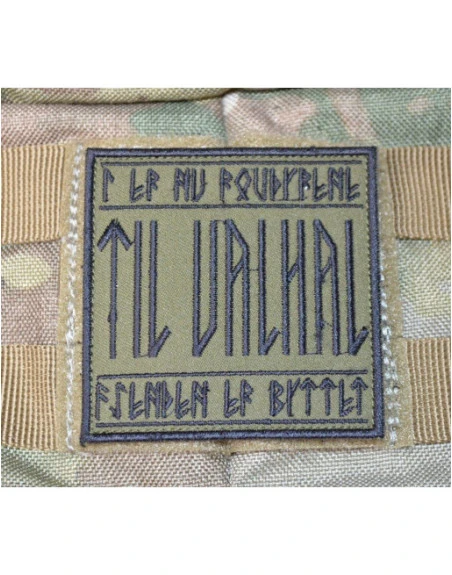 TIL VALHAL, Sort/oliven på velcro