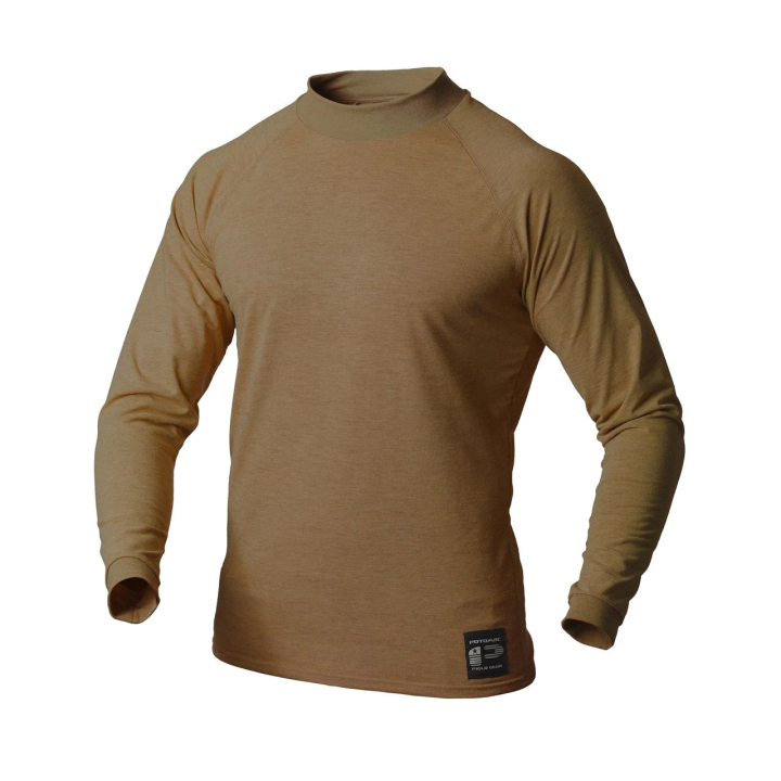 PFG - LONG SLEEVE MOCK TURTLE NECK SHIRT, LIGHT WEIGHT