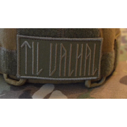 TIL VALHAL Patch, 8cm X 4cm, Grøn/oliven