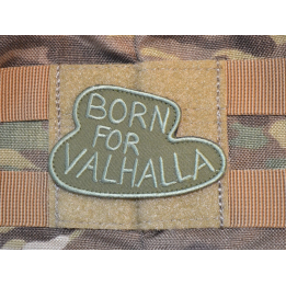 Born for Valhalla - Olivengrøn på velcro