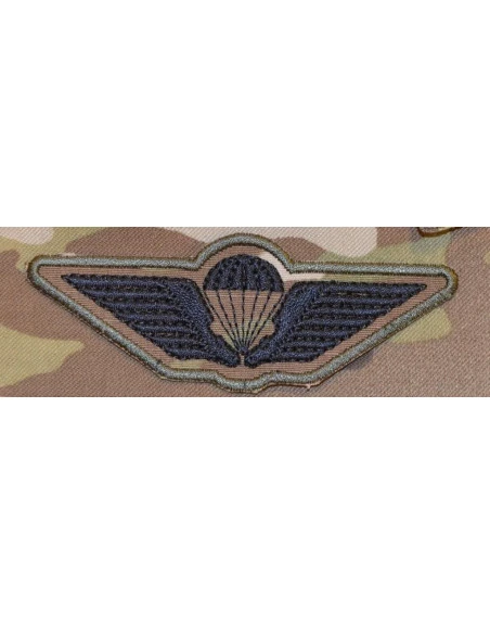 Danish Army Parawing, Iron-on, Black/MultiCam