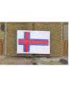 Merkið - Færøernes Flag på velcro