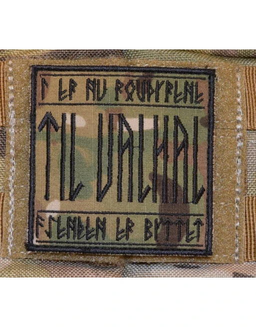 TIL VALHAL - Sort/MultiCam på velcro