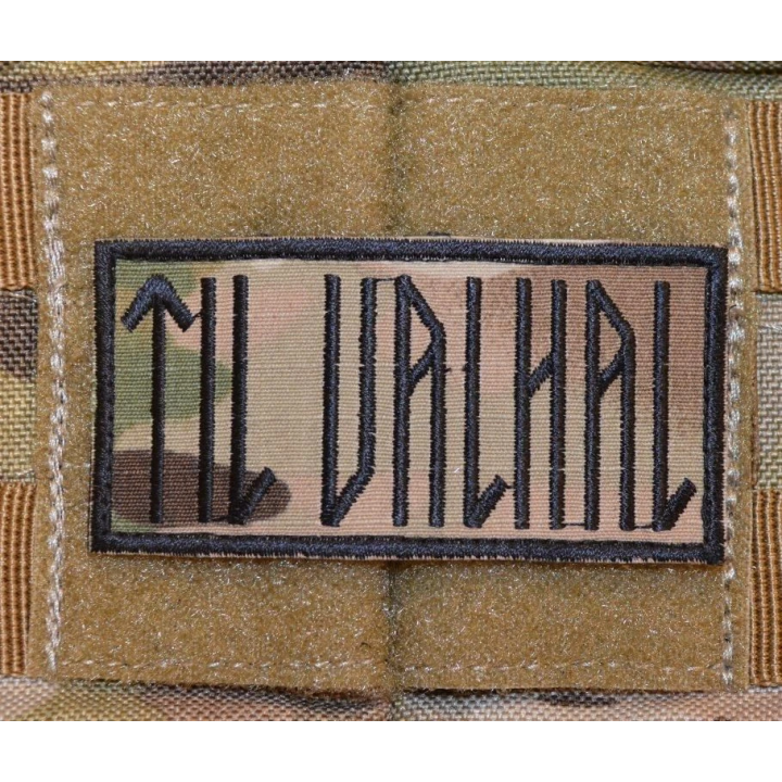 TIL VALHAL Patch, 8cm X 4cm, MultiCam