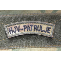 HJV PATRULJE mærke, MultiCam på velcro