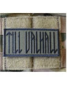TILL VALHALL Patch, Svenska, Svart / Grön 4 x 8cm