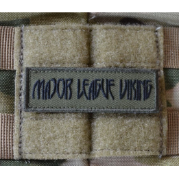 Major League Viking Patch, Sort/Oliven på Velcro