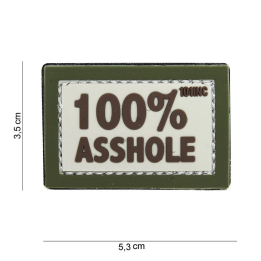 100% Asshole 3D PVC Patch