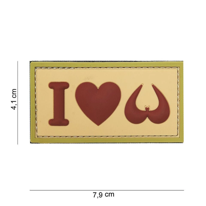 I Love Boobies 3D PVC Patch