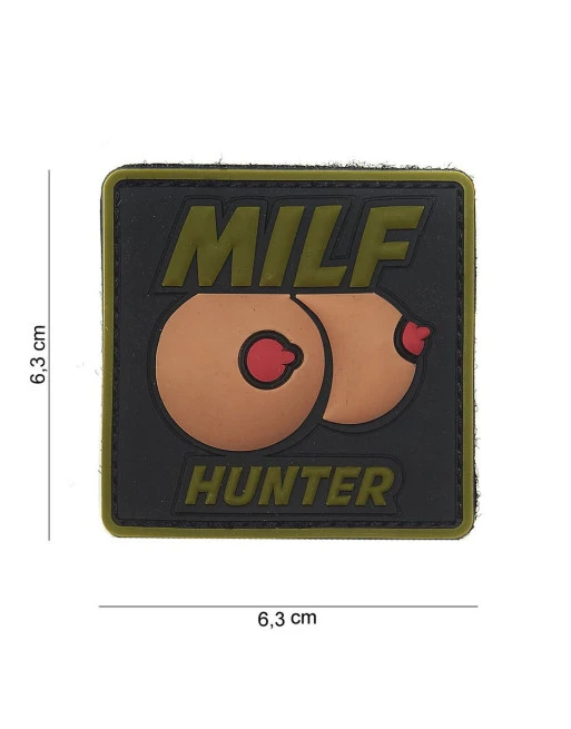 MILF Hunter 3D PVC Patch, Green