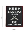 Keep Calm And Be Tactical 3D PVC Patch, sort