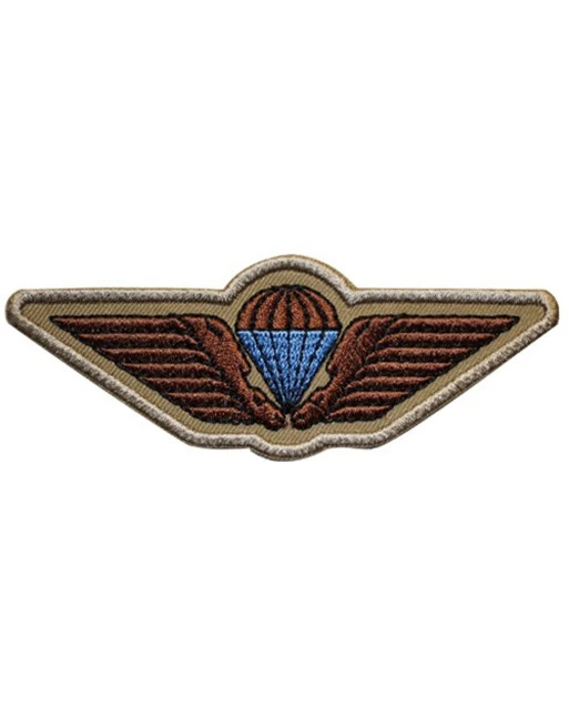 Danish Army Parawing, FALGRU, Iron-on, Sand/brown/blue