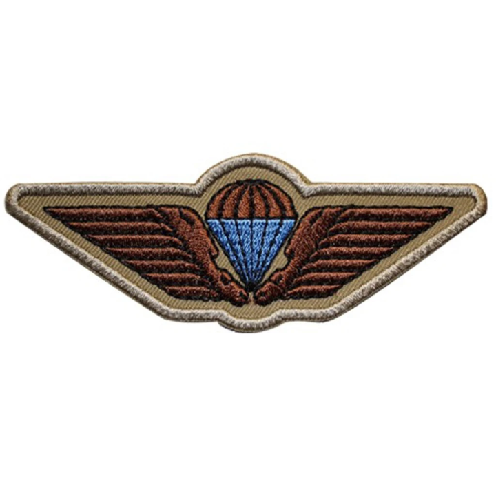 Danish Army Parawing, FALGRU, Iron-on, Sand/brown/blue