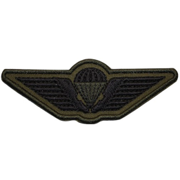 Danish Army Parawing, Iron-on, Olive/black