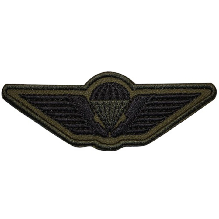 Danish Army Parawing, Iron-on, Olive/black