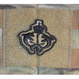 Dansk UBÅDs Emblem - MultiCam på velcro