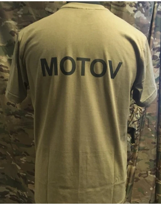 RAVEN - T-shirt, MTS-khaki - med MOTOV tryk