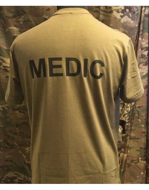 RAVEN - T-shirt, MTS-khaki - med MEDIC tryk