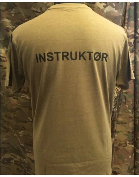 RAVEN - T-shirt, MTS-khaki - med INSTRUKTØR tryk