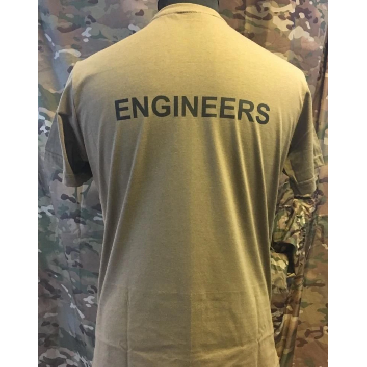 RAVEN - T-shirt, MTS-khaki - med ENGINEERS tryk