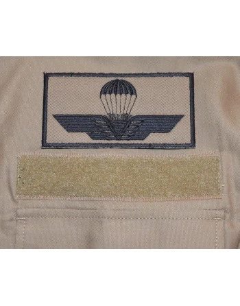 Italiensk Faldskærmsvinge - MTS-Khaki/sort, Iron-On