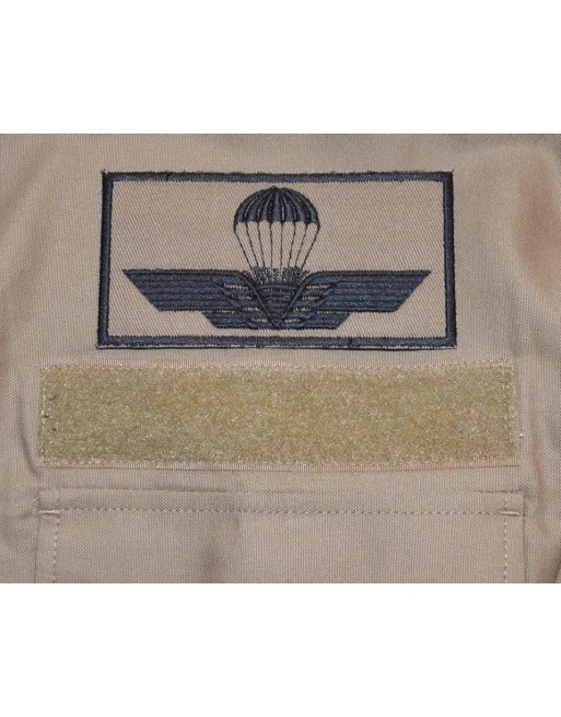 Italiensk Faldskærmsvinge - MTS-Khaki/sort, Iron-On